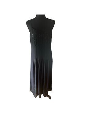 SANDRA DARREN NWT Black Formal Midi Dress Size 8
